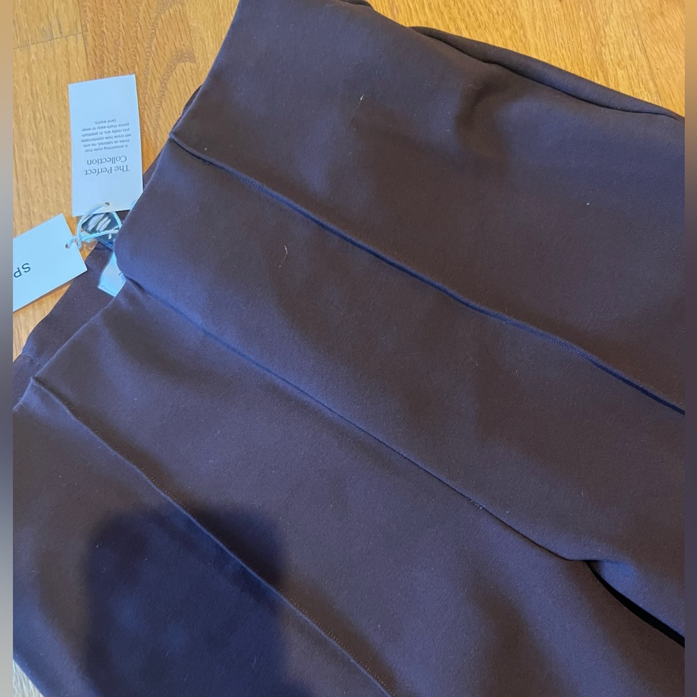 SPANX Micro Flare Truffle Deep Chocolate Brown Pants Sz M NWT - Picture 5 of 7